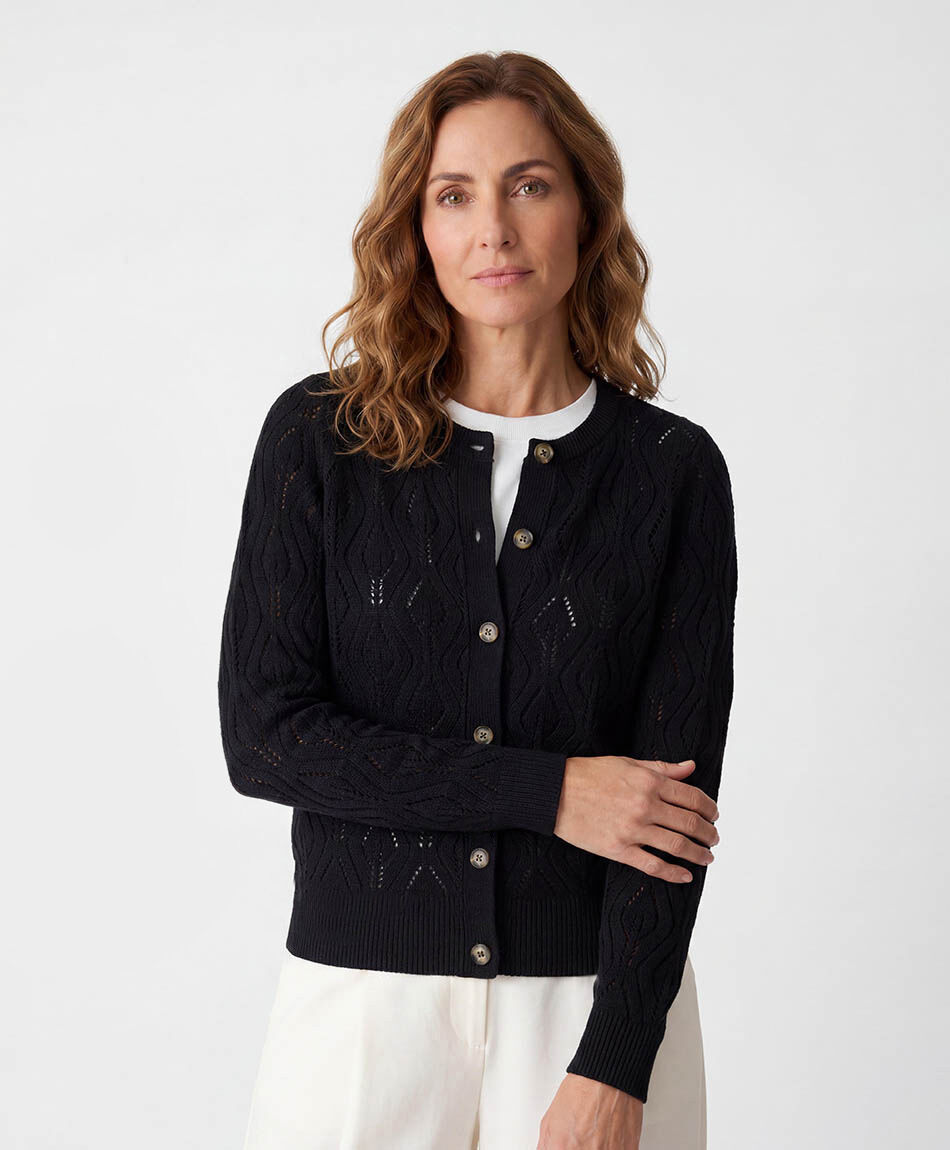 Cardigan mujer calado