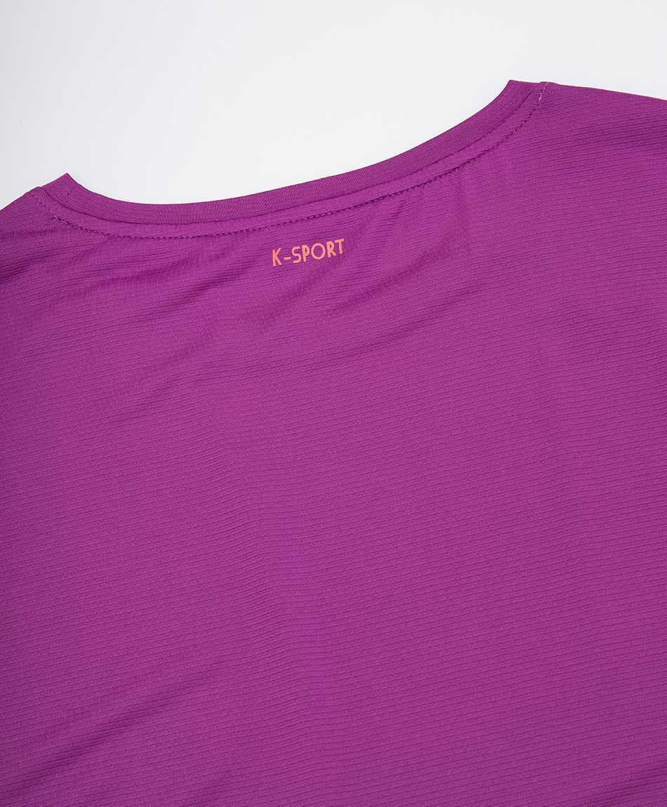 Remera deportiva mujer sin mangas lila
