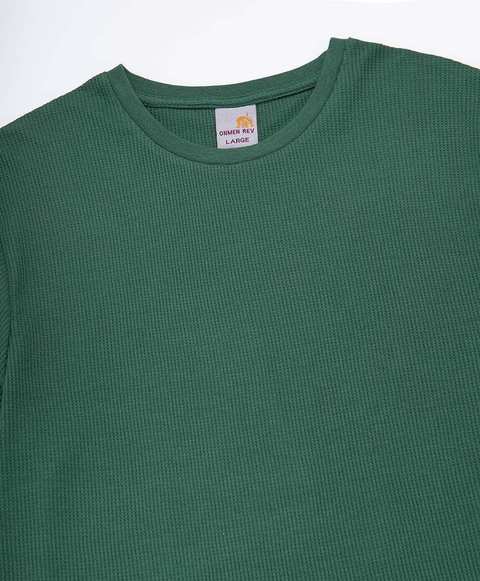 Remera hombre waffle verde