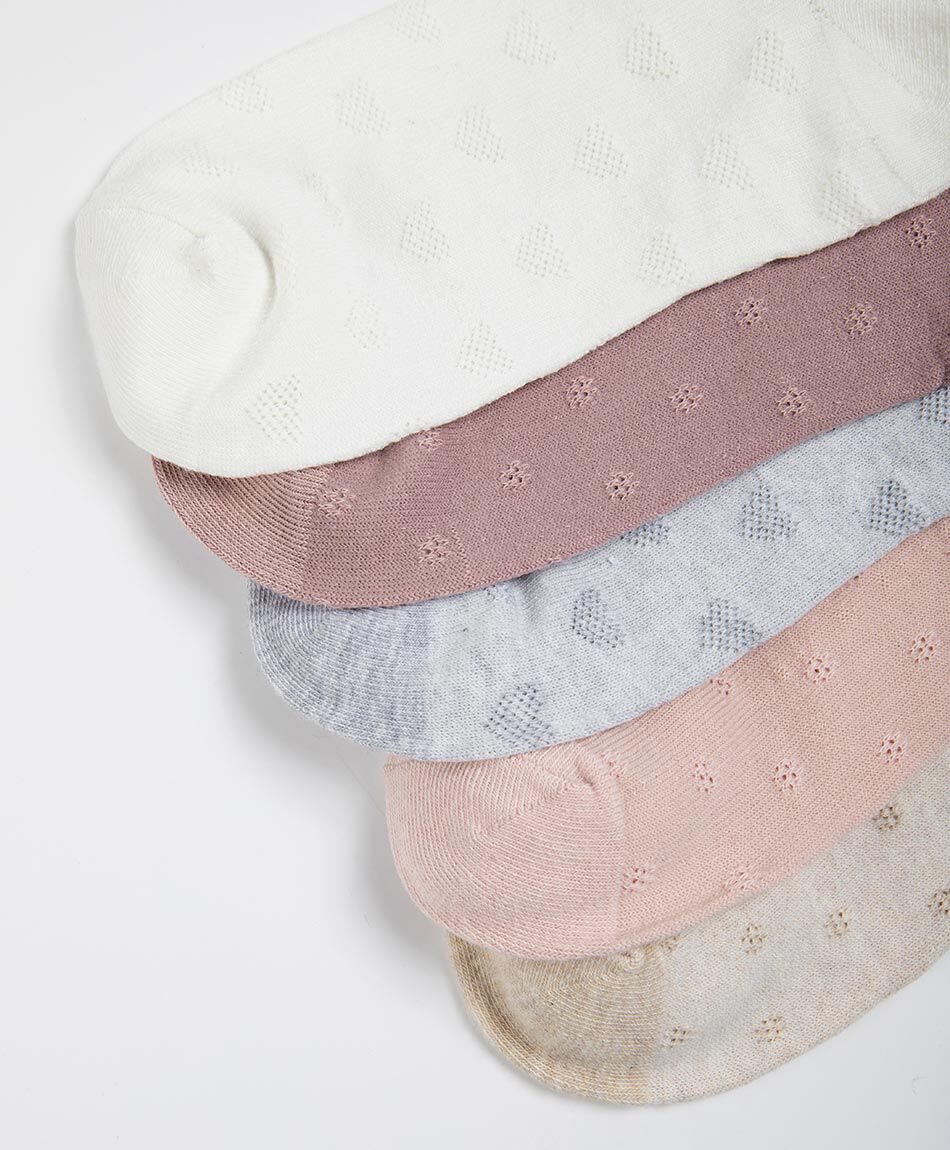 Pack 5 medias mujer cortos