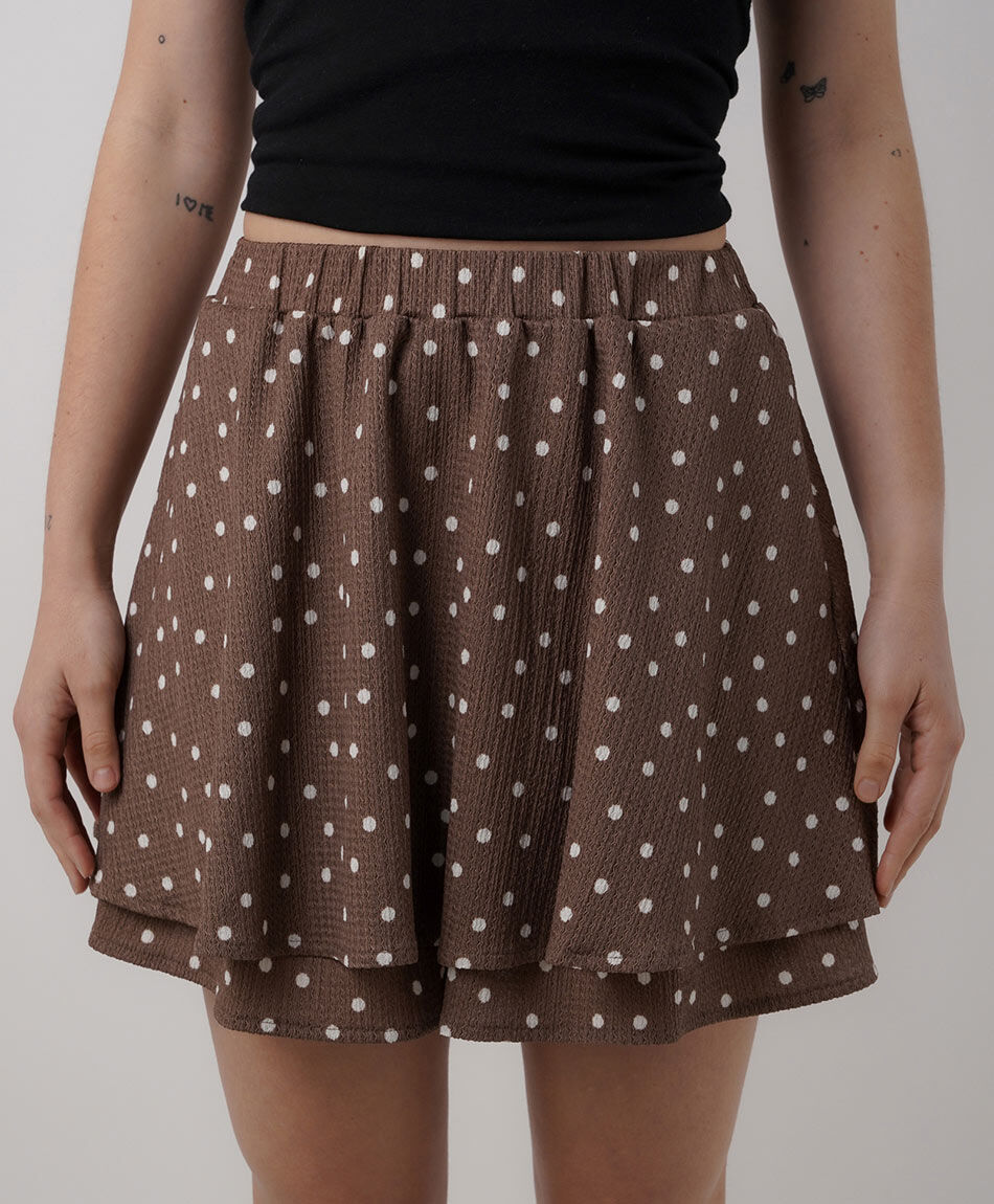Mini pollera mujer lunares