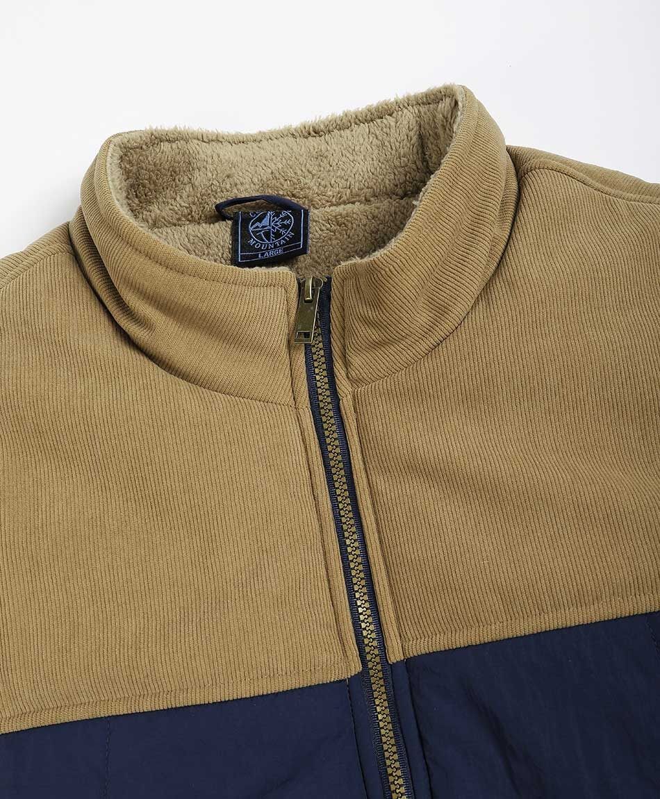 Parka hombre sin manga bicolor