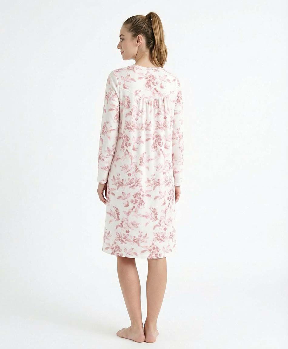 Camis&oacute;n de dormir mujer  polar flores pink