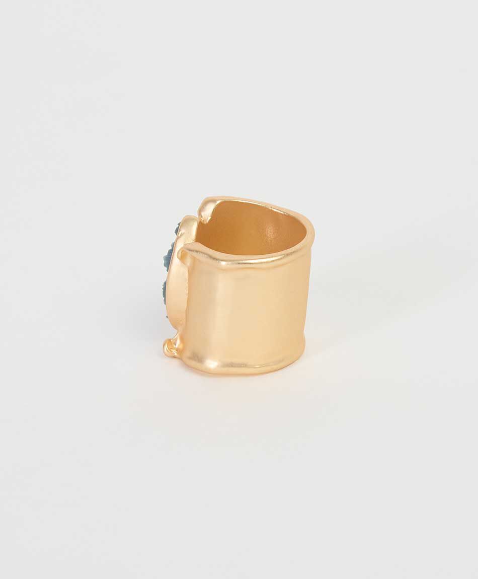 Anillo mujer piedra verde