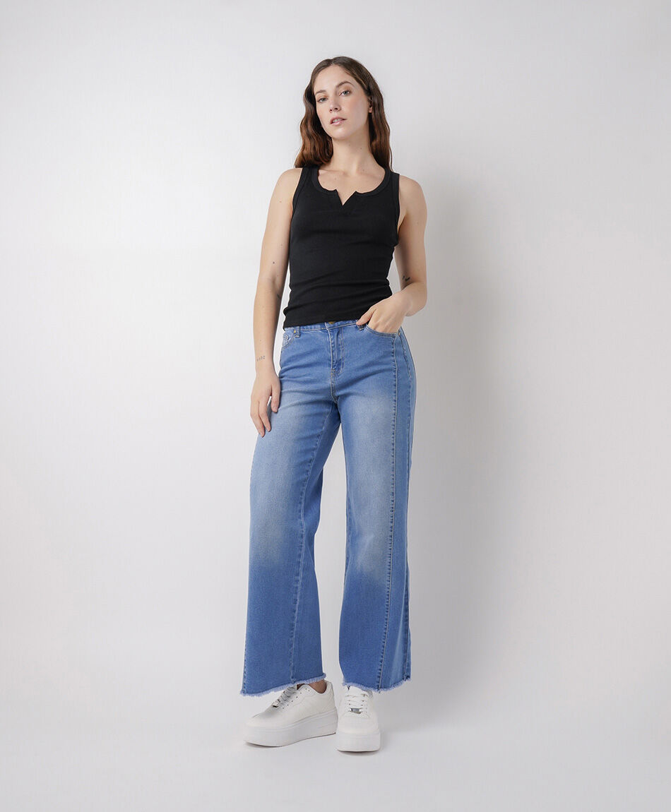 Jeans mujer wide leg cortes