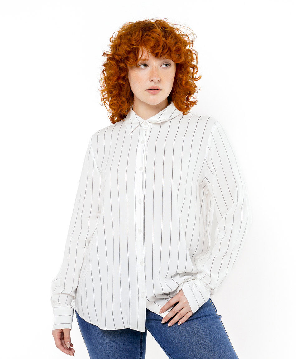 Camisa mujer rayas camisera