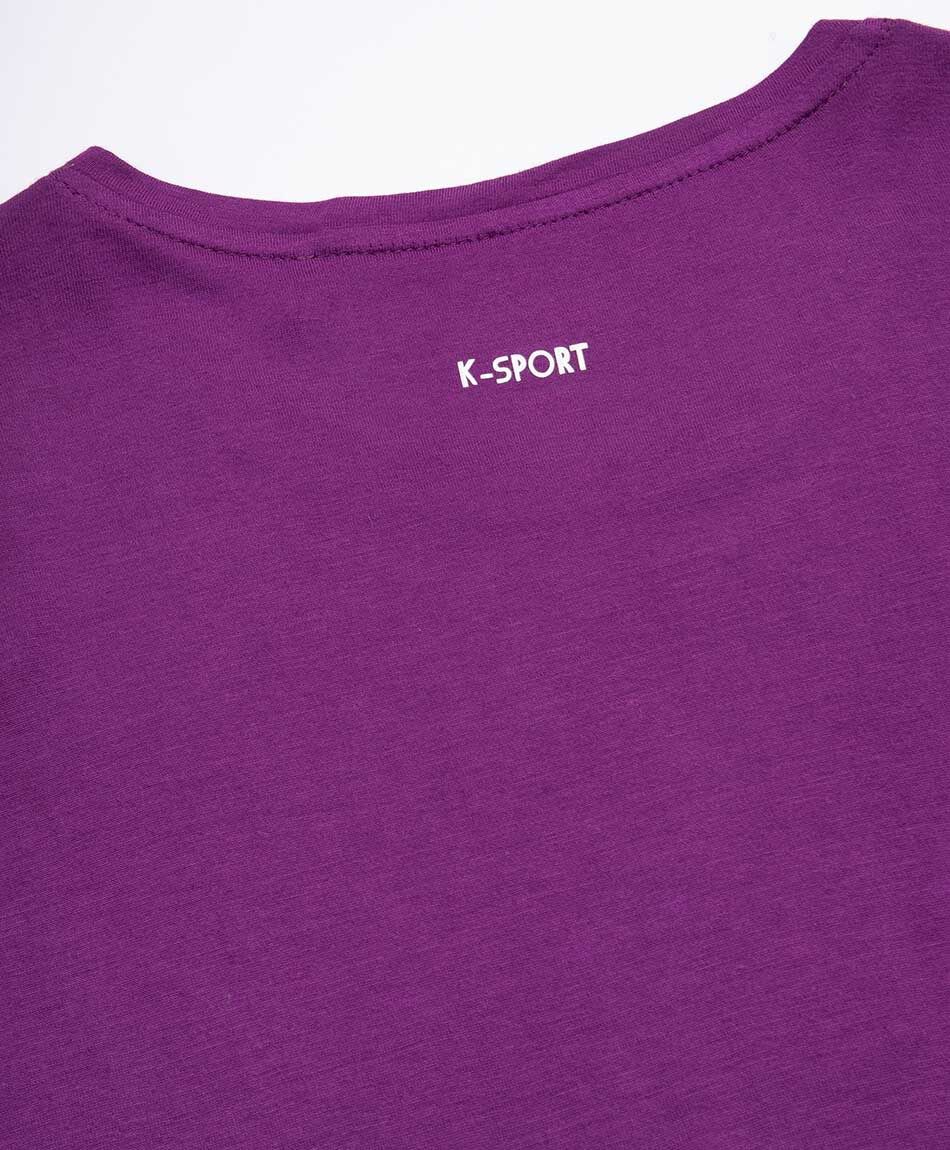 Remera deportiva mujer sentidos purpura