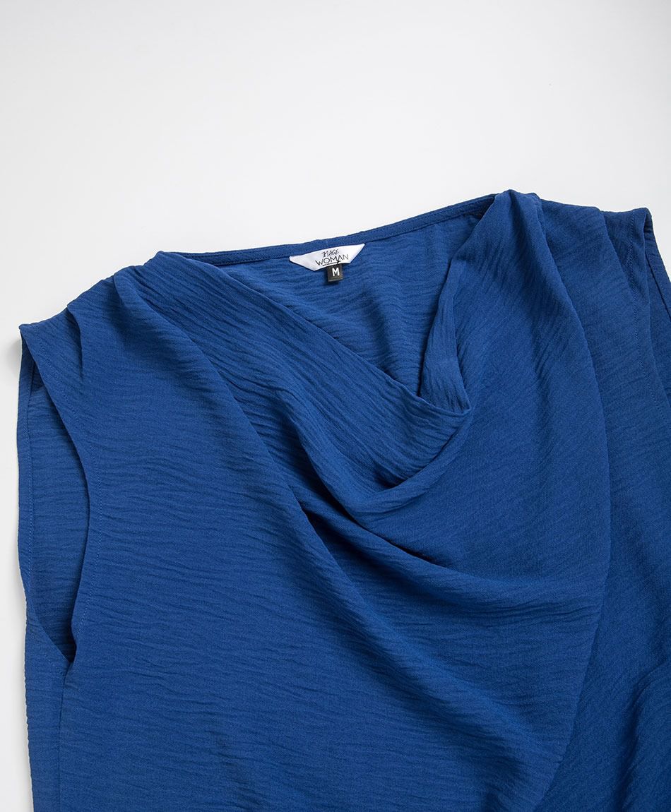 Camisa mujer top drapeado