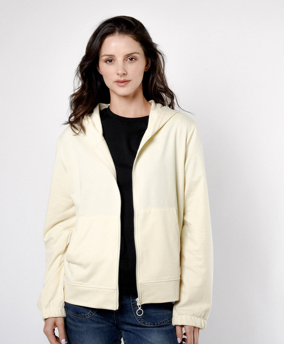 Buzo mujer cl&aacute;sico beige