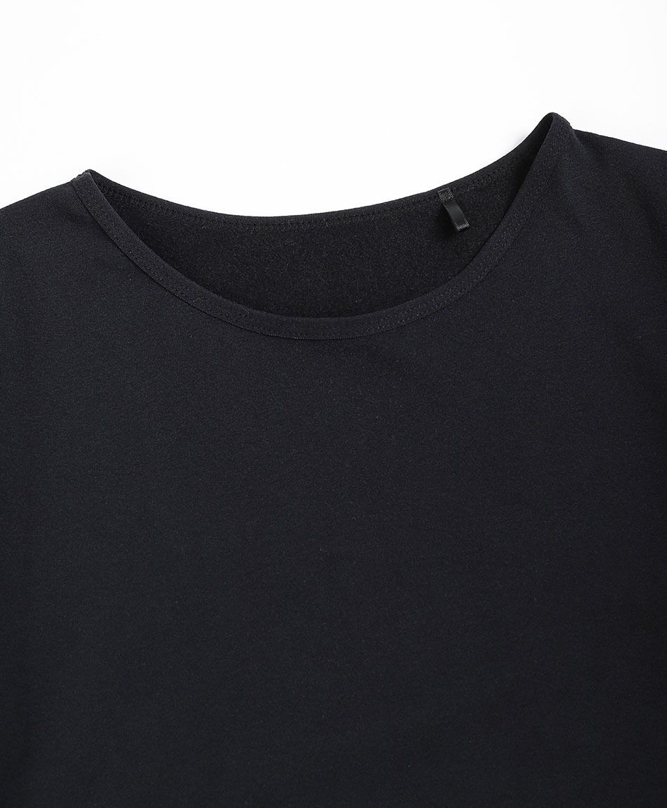 Camiseta mujer polar lisa black