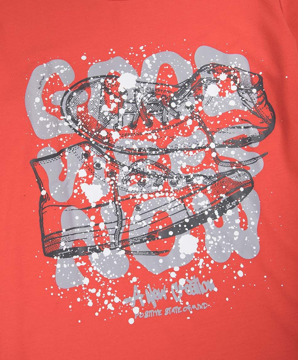 Remera ni&ntilde;o manga larga good vibes