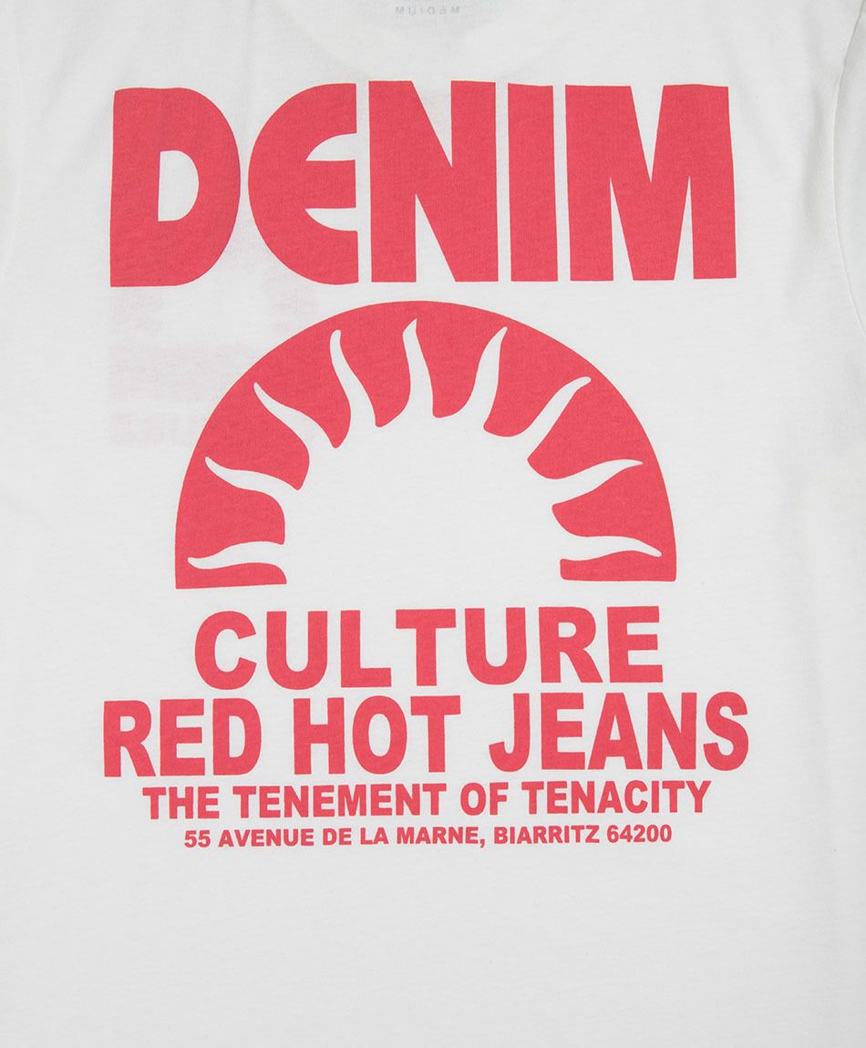 Remera hombre doble estampado denim sun