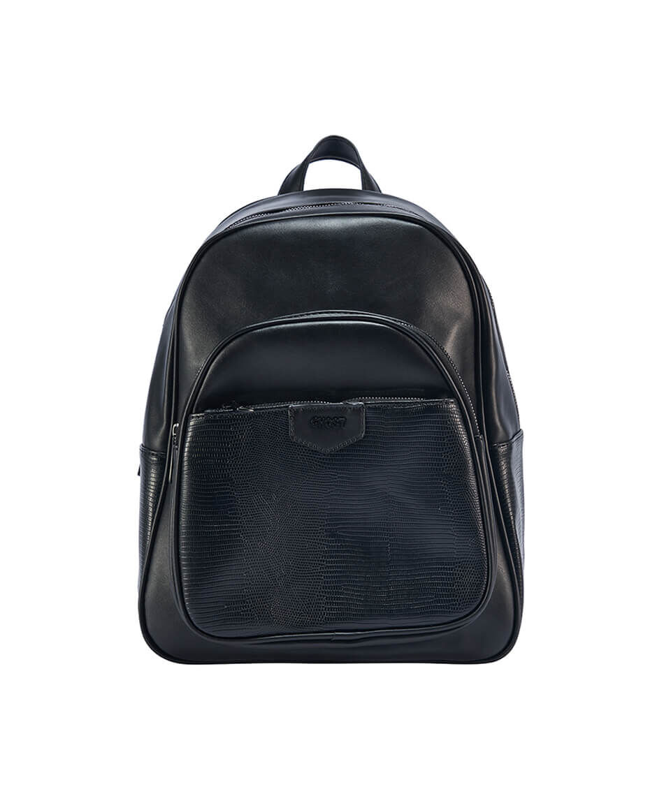 Mochila mujer croco negro