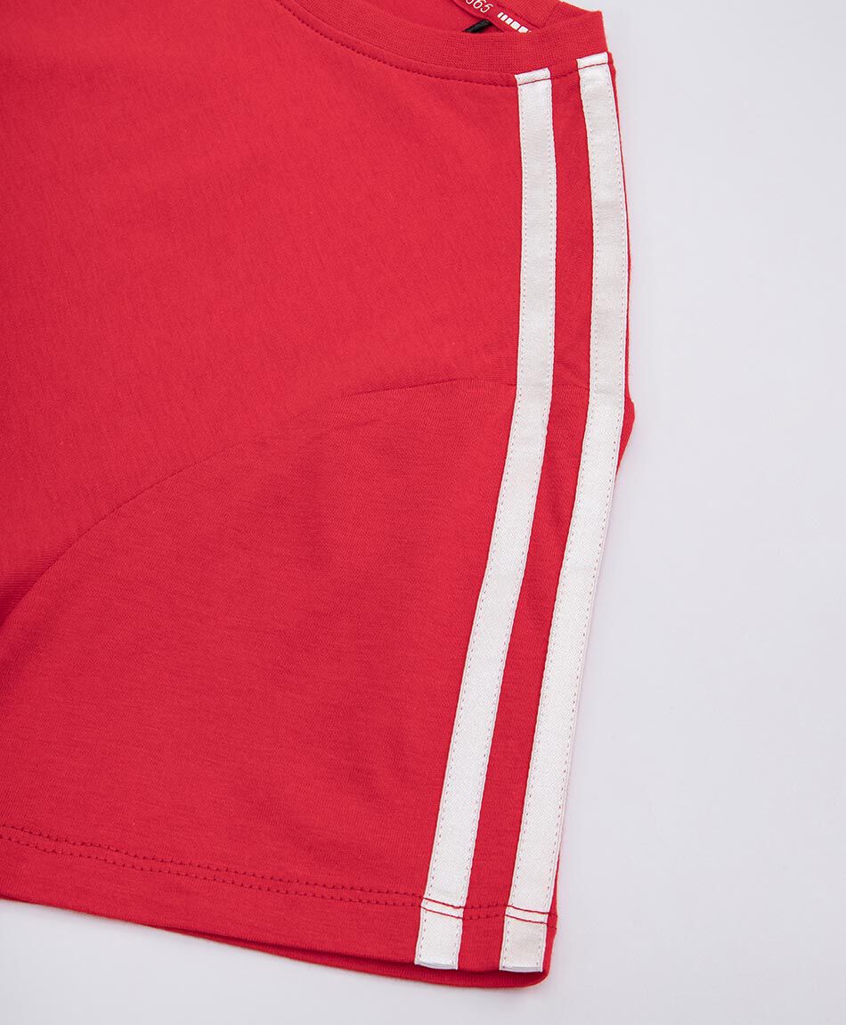 Remera deportiva mujer basica roja