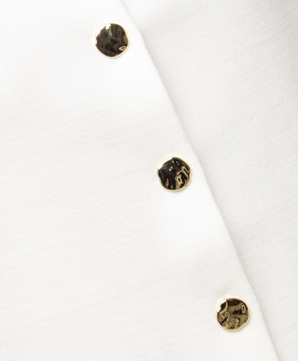 Campera mujer blanca sin mangas