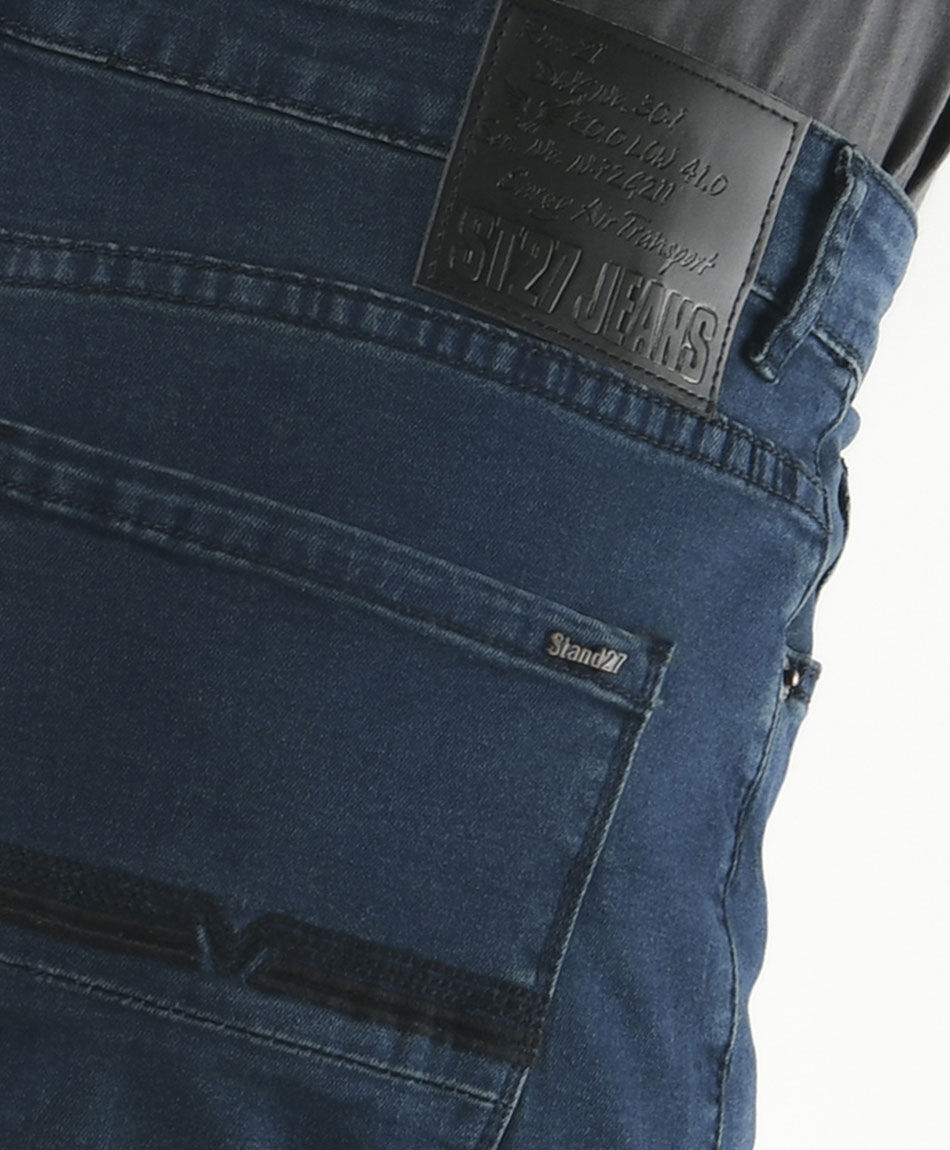 Jeans hombre desgastado slim fit