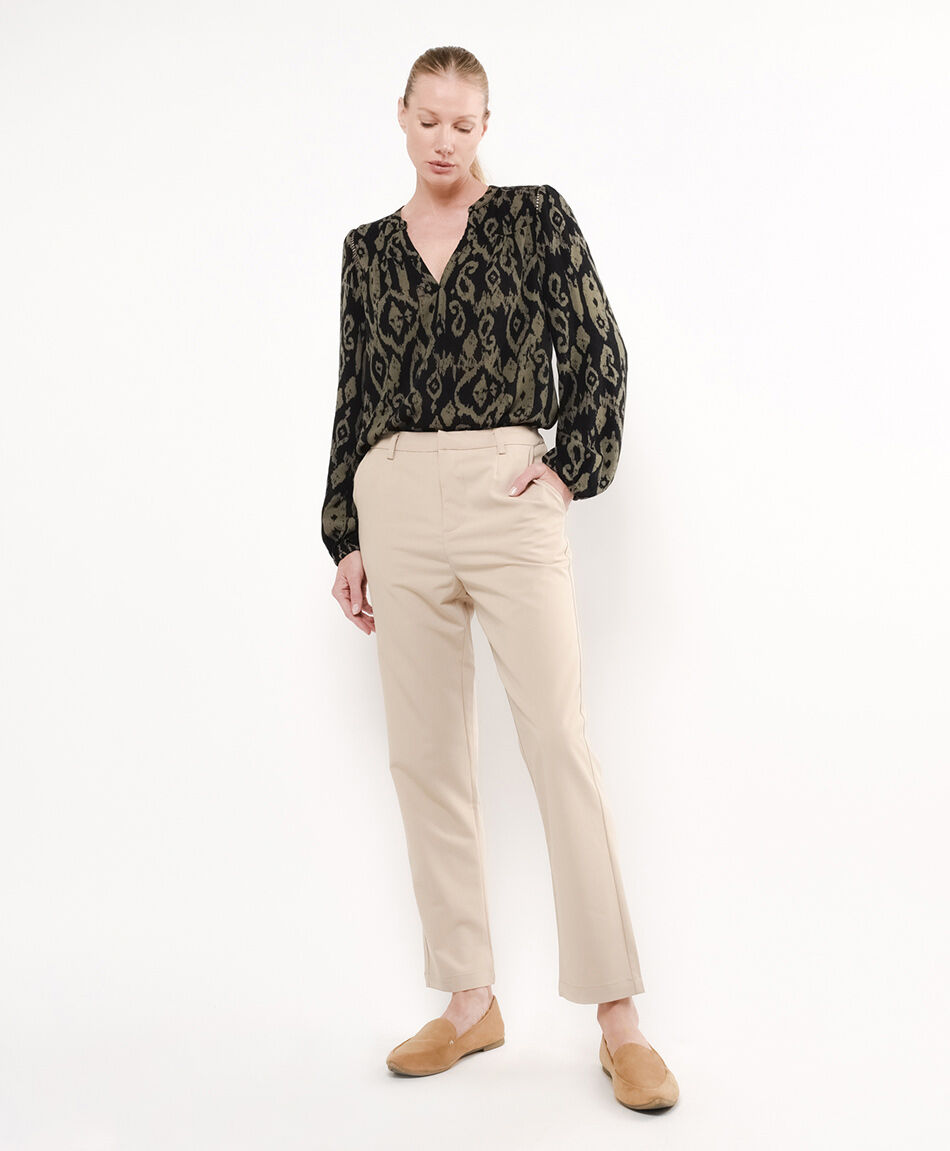 Pantal&oacute;n mujer beige