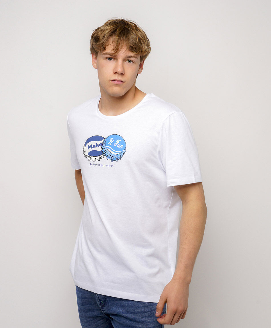 Remera hombre estampada make it fun