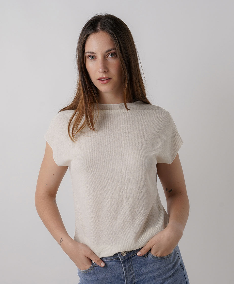 Remera mujer brillante
