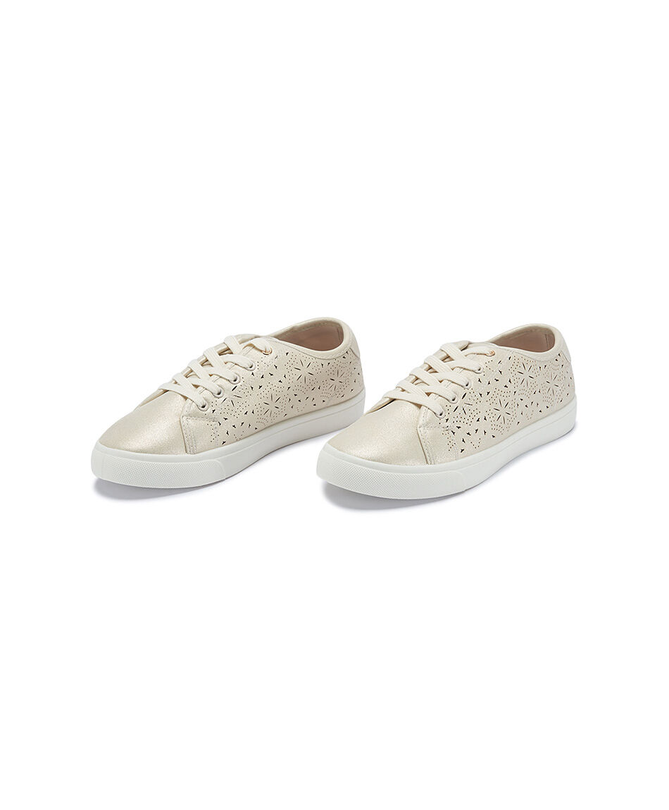 Zapatilla mujer aperlada