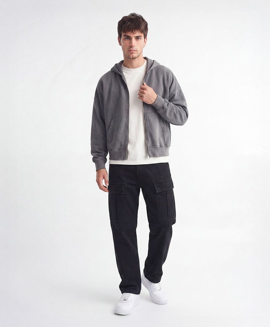 Jeans hombre cargo black