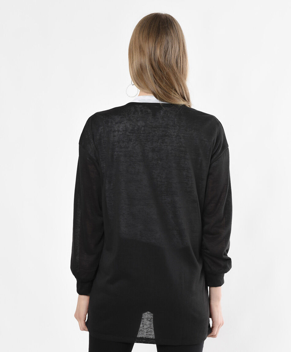 Cardigan mujer largo