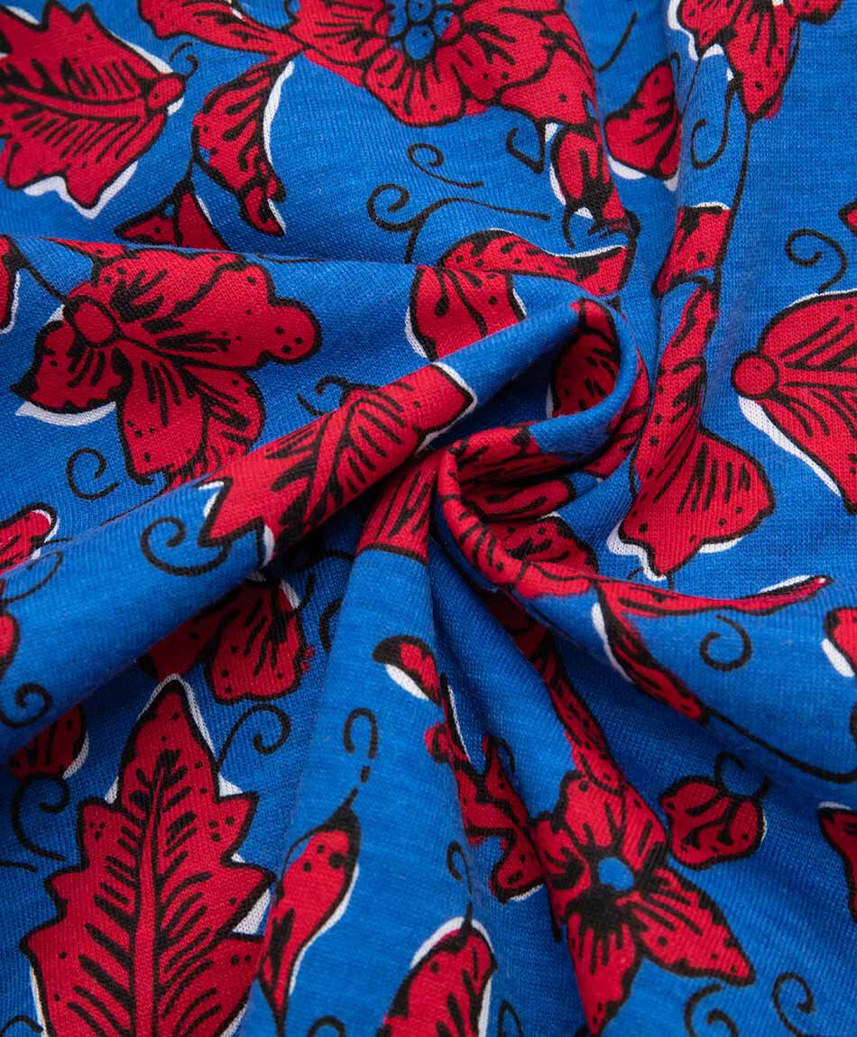 Pijama mujer short perrito floreado