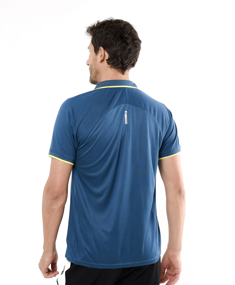 Remera deportiva hombre polo azul