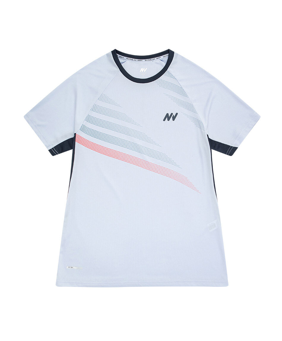Remera deportiva hombre runner white