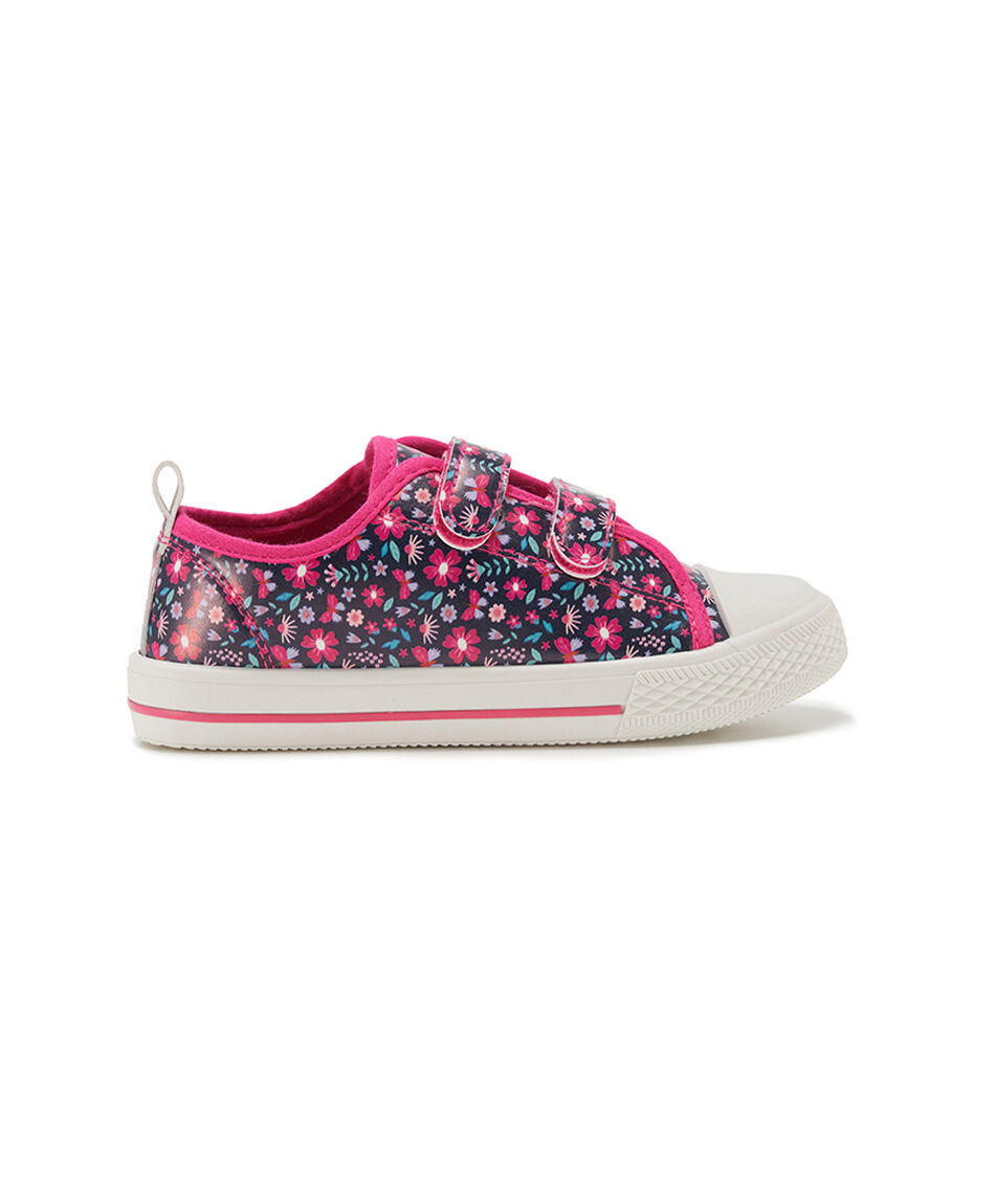 Zapatilla infantil (24 a 29) floreada