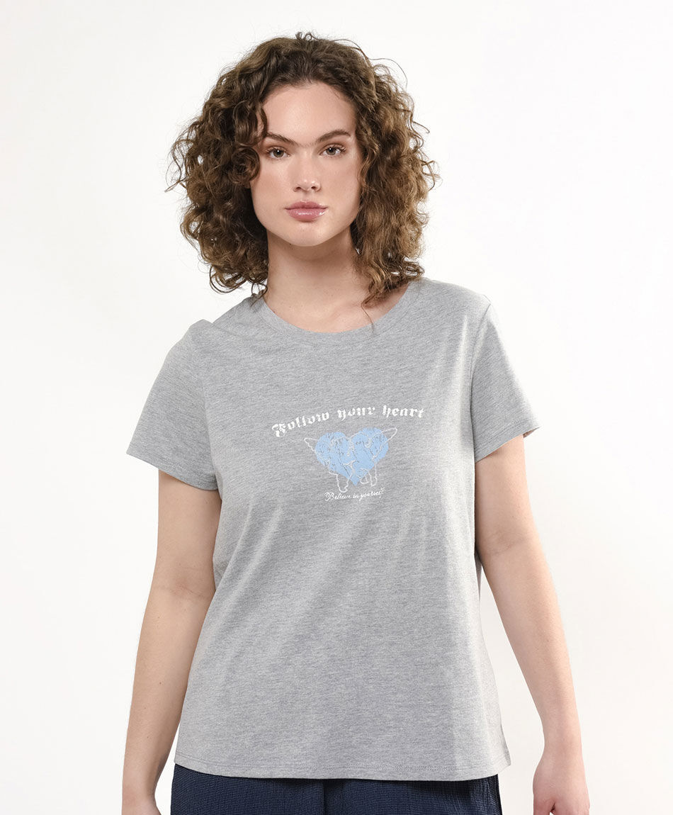 Remera mujer &aacute;ngel bordado