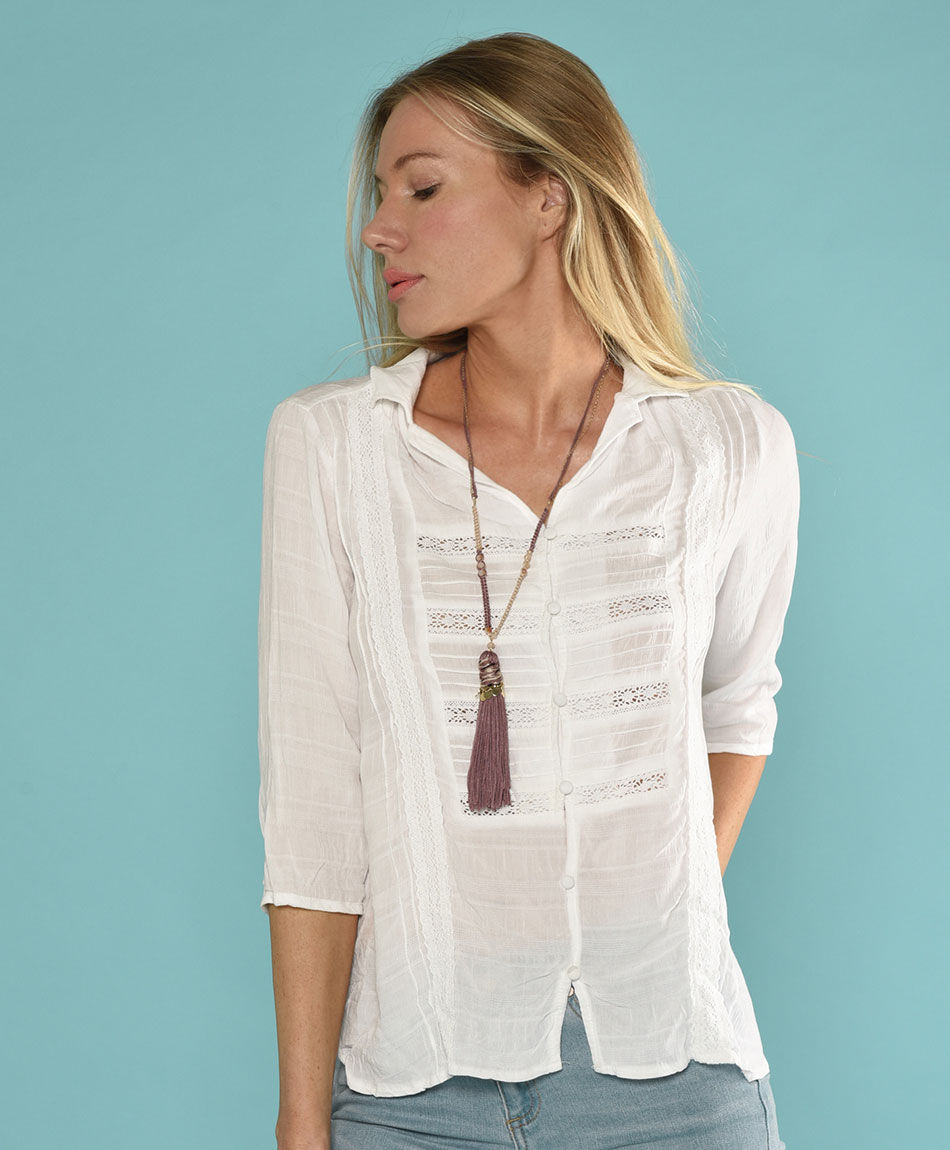 Blusa jacquard