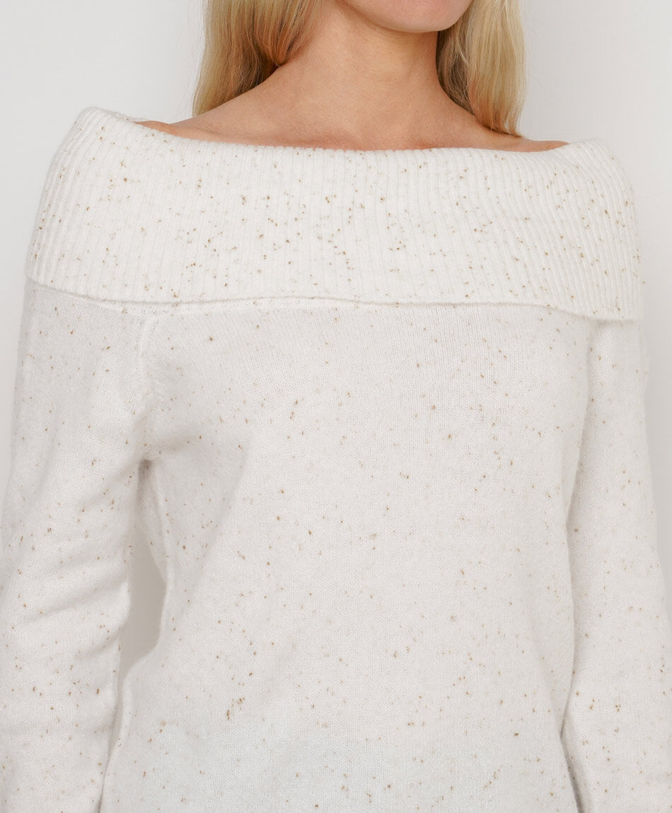 Sweater mujer cuello ancho