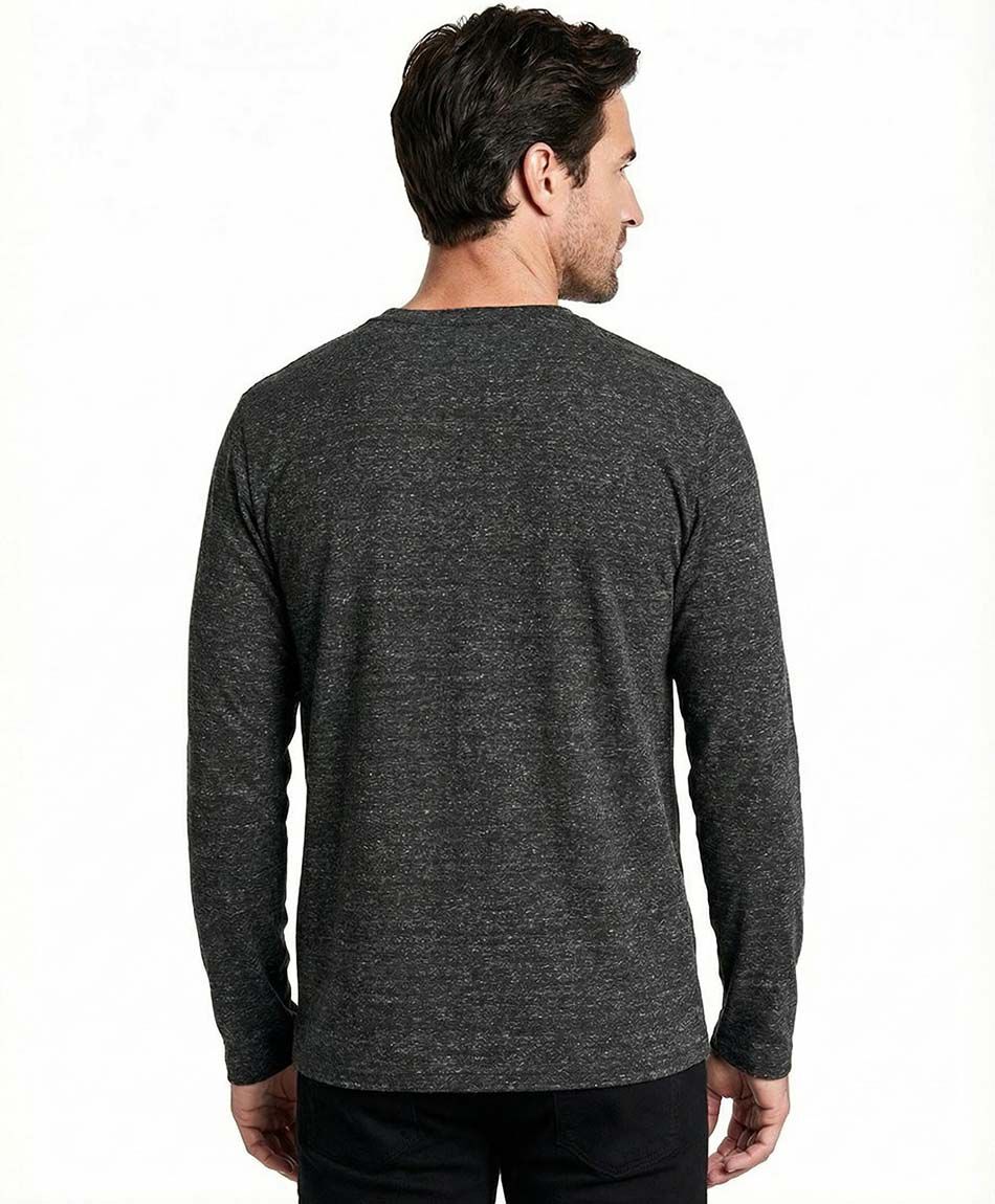 Remera hombre dise&ntilde; gris jaspeado