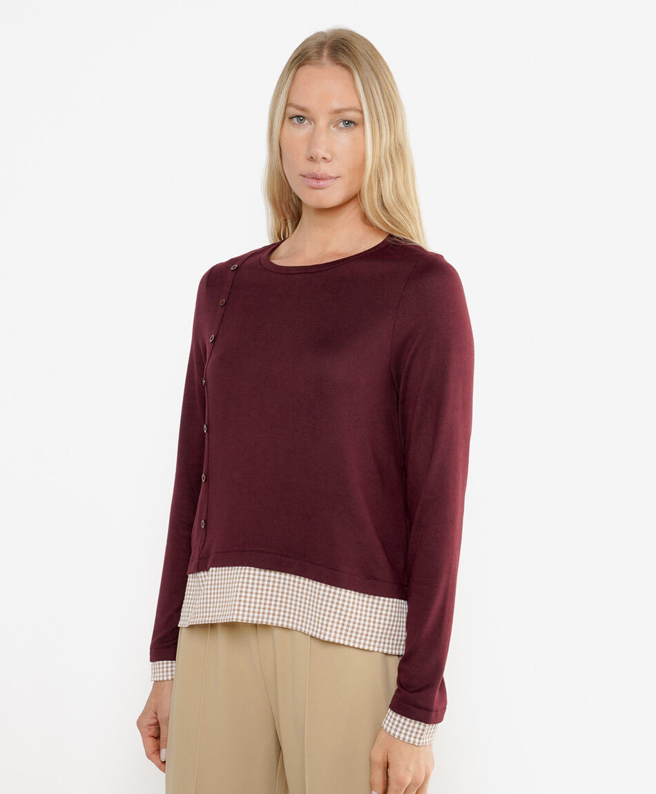 Remera mujer basta cuadros