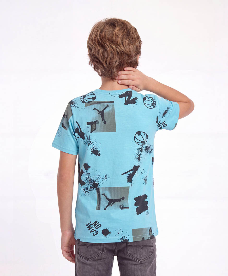 Remera nino basketball