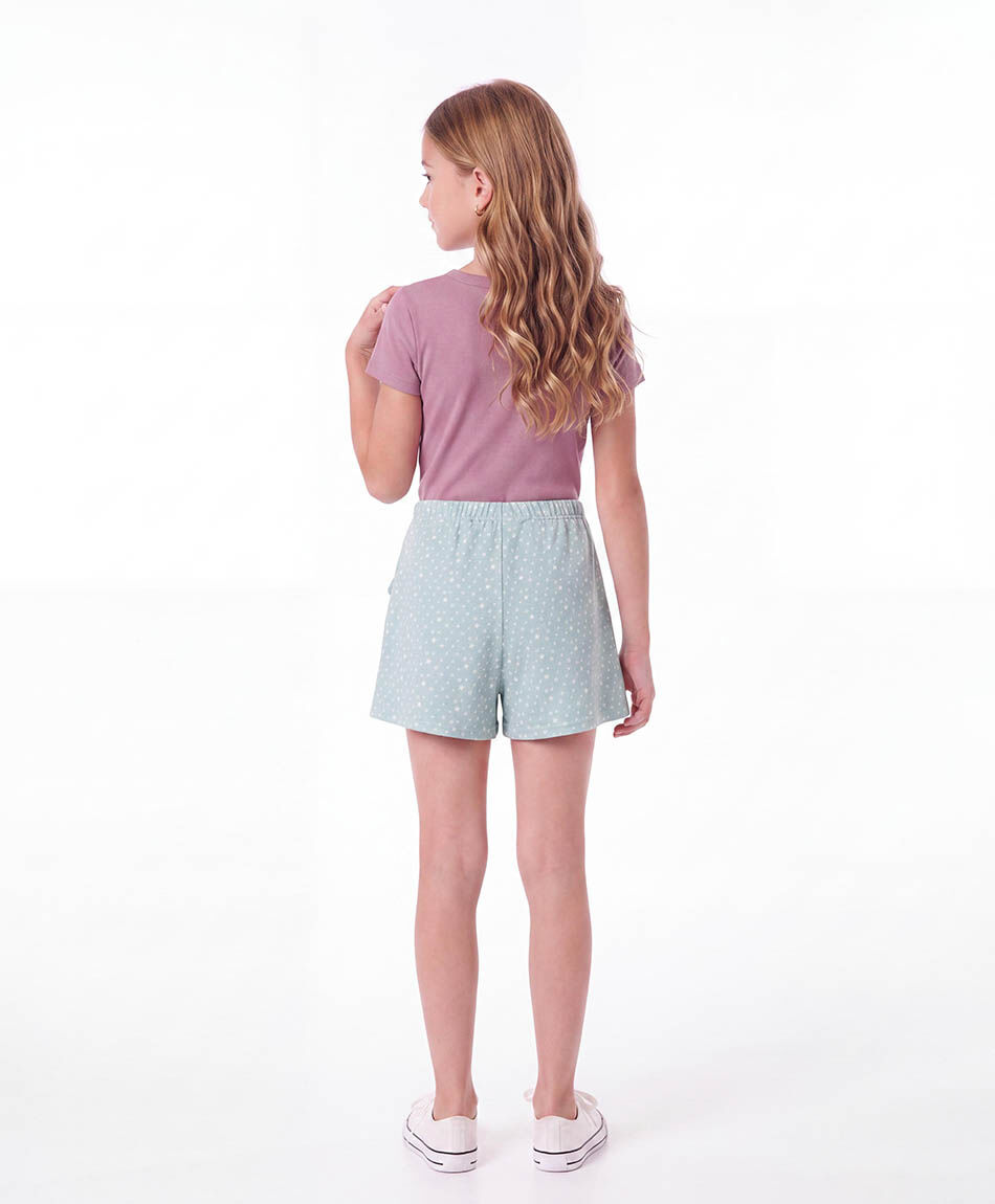 Short ni&ntilde;a pollera estrellas