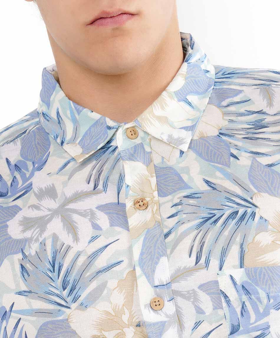 Camisa hombre floreada