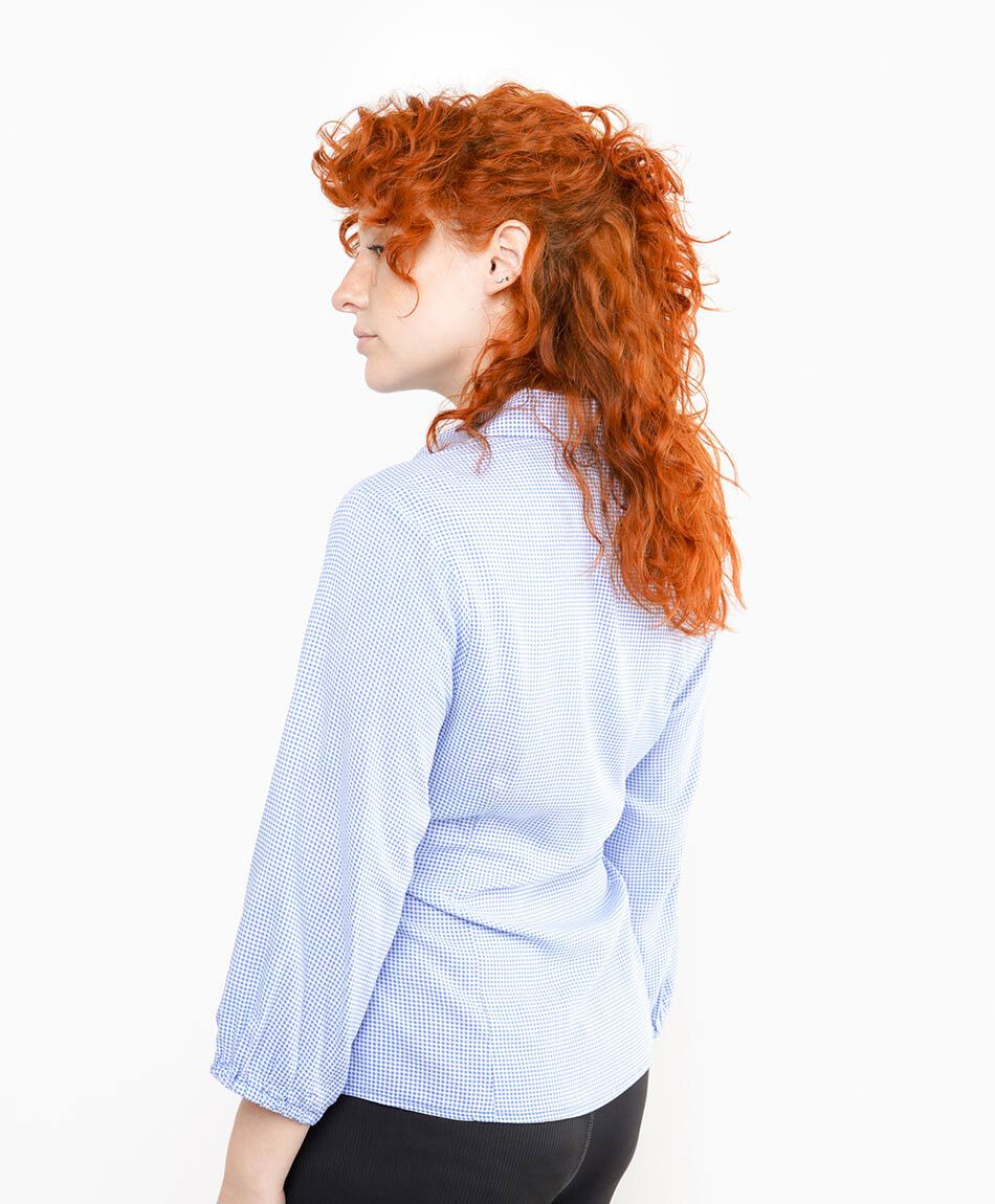 Camisa mujer lazo cintura
