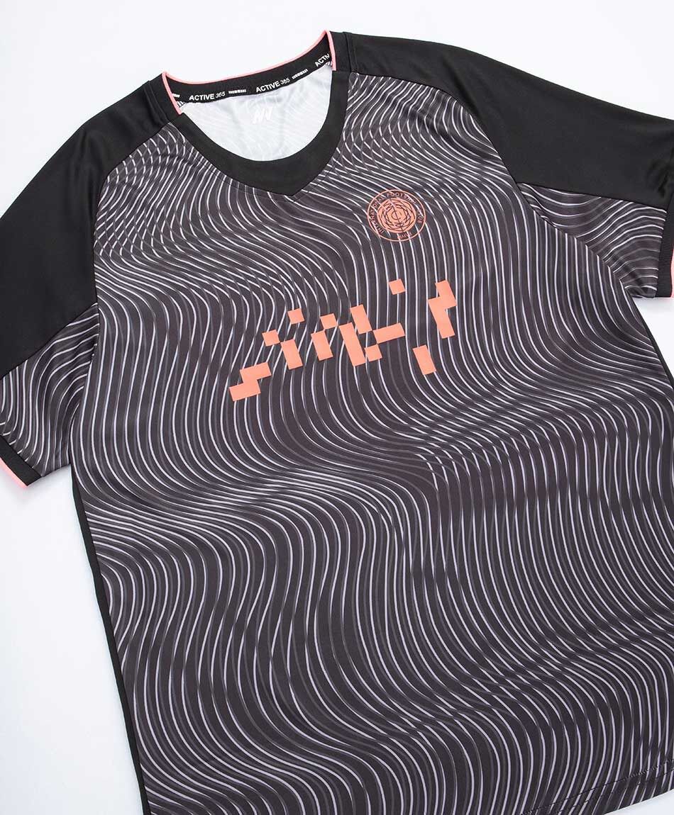 Remera deportiva hombre print ondas