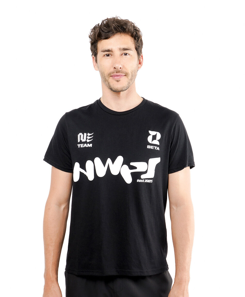 Remera deporte hombre doble estampado
