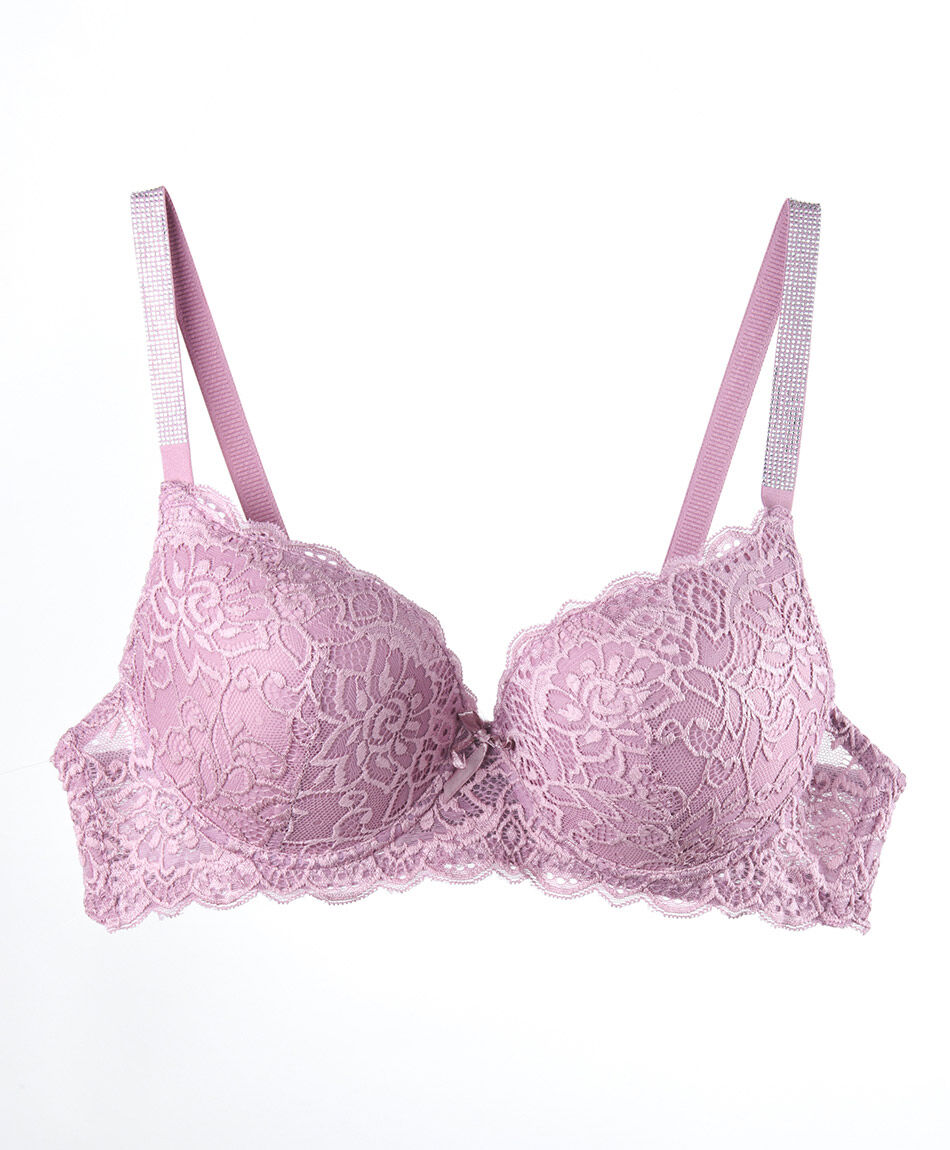 Corpi&ntilde;o mujer push up encajes brillos