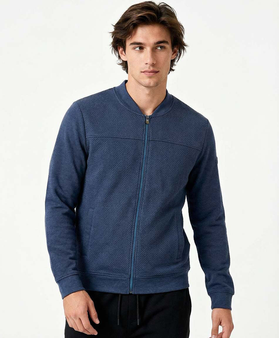 Campera hombre bomber azul