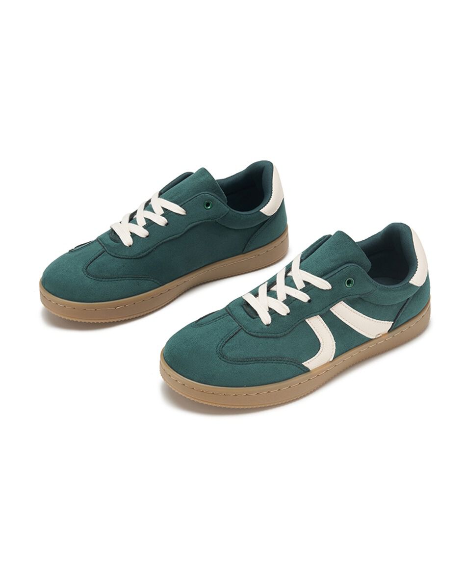 Zapatilla mujer vintage verde