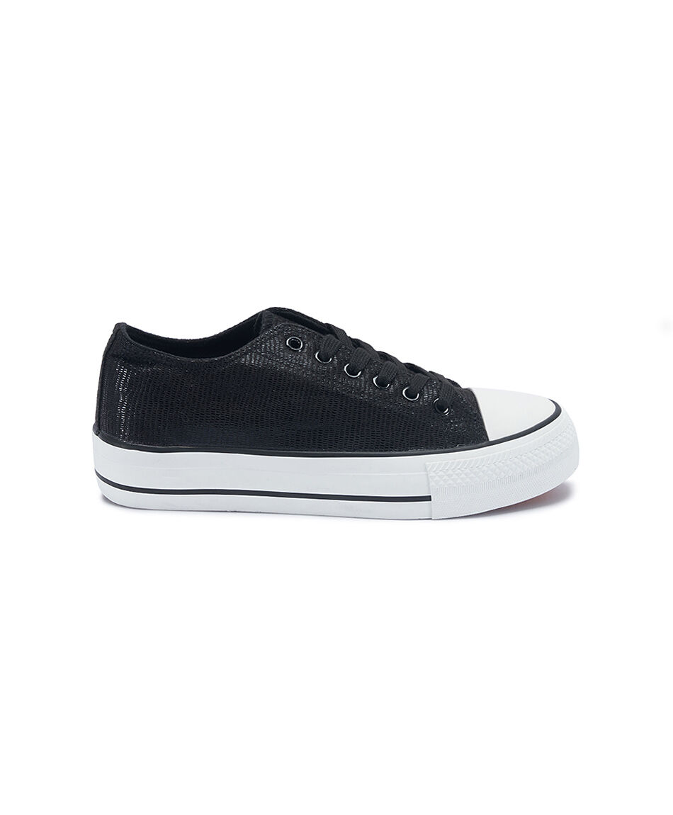 Zapatilla mujer urbana negro