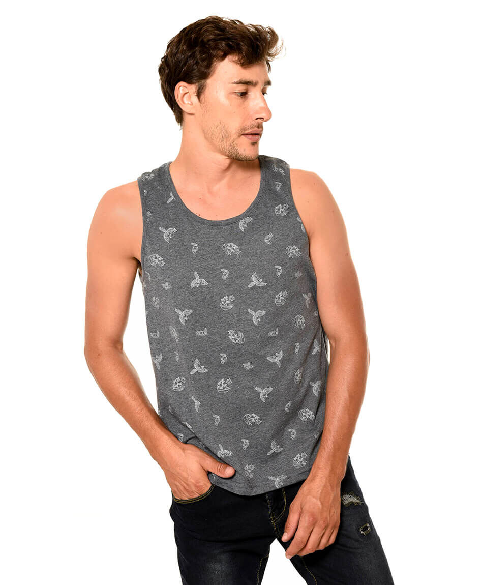 Polera surf estampada