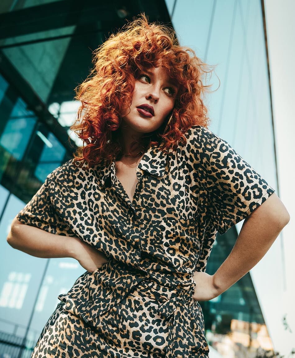 Camisa mujer animal print camisera