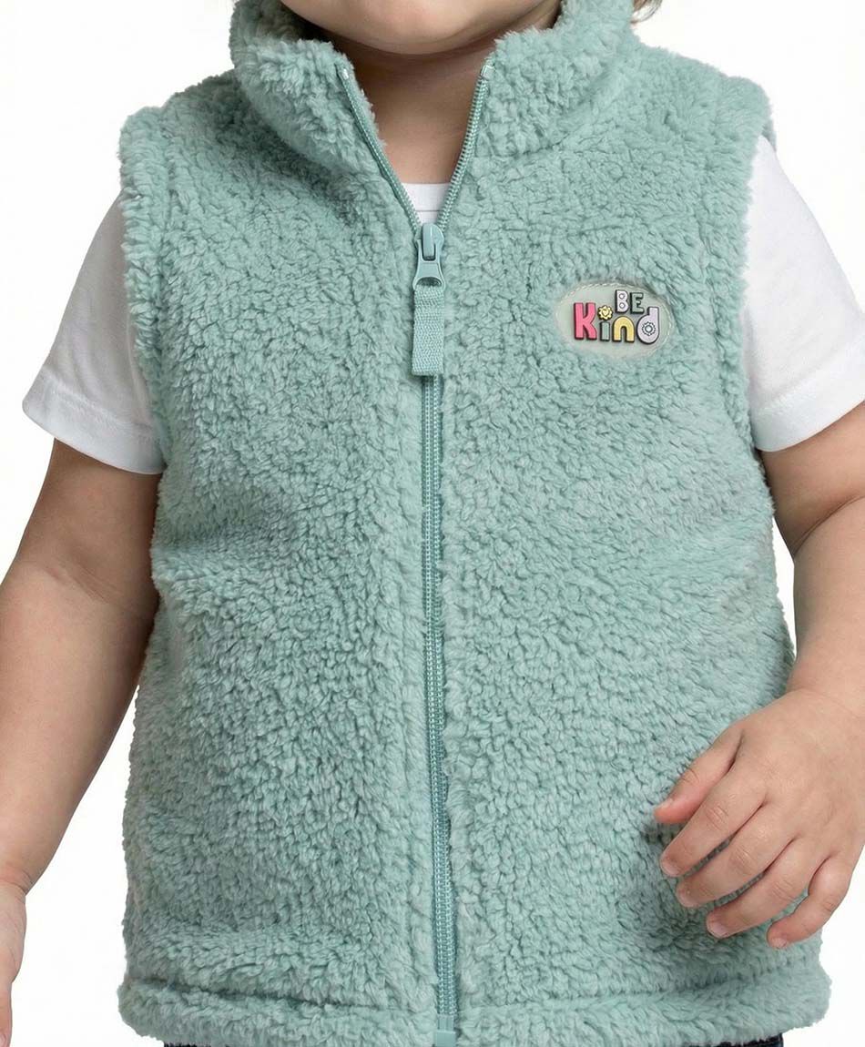 Poler&oacute;n beb&eacute; vest verde chiporro