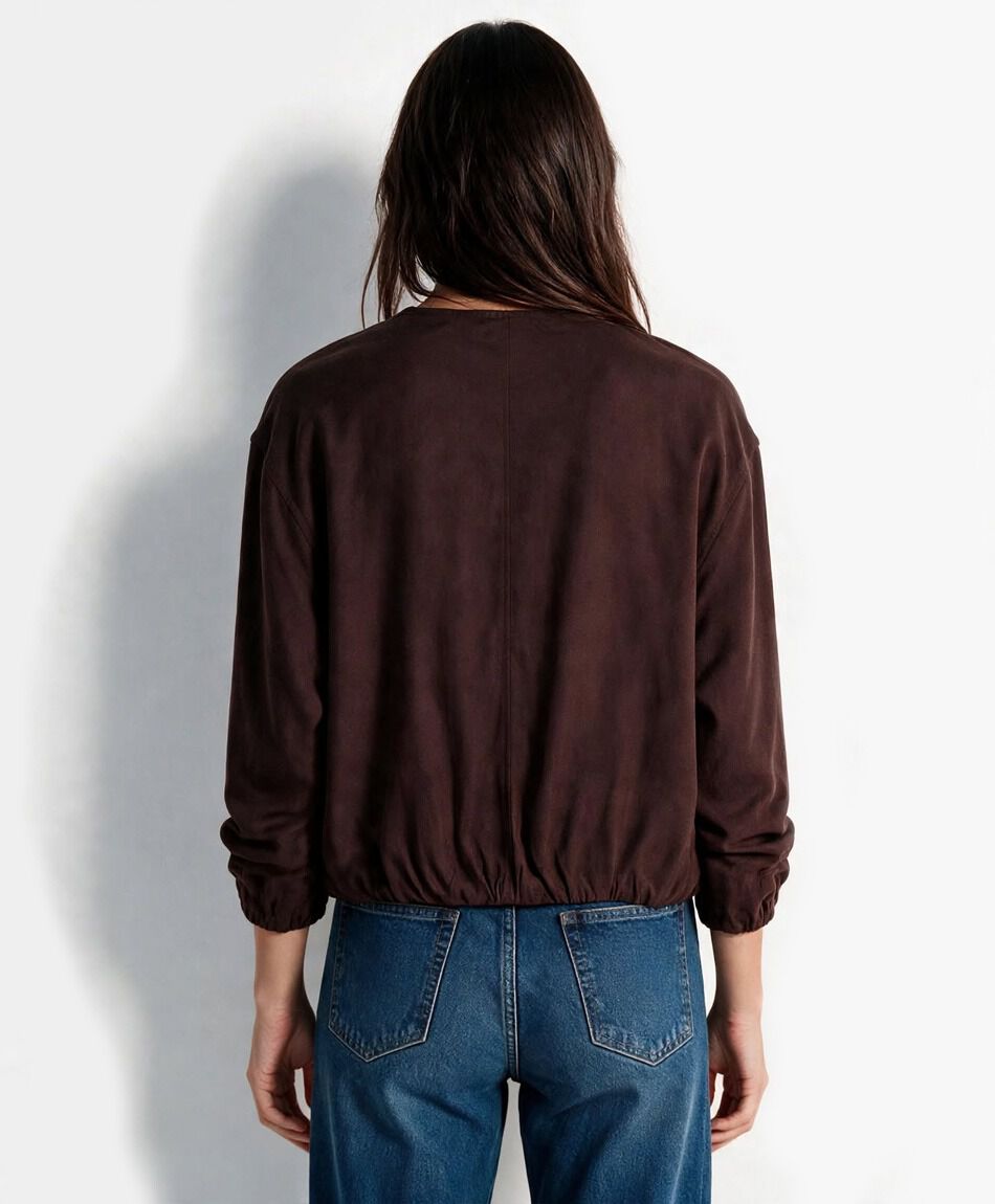 Campera mujer bomber lino