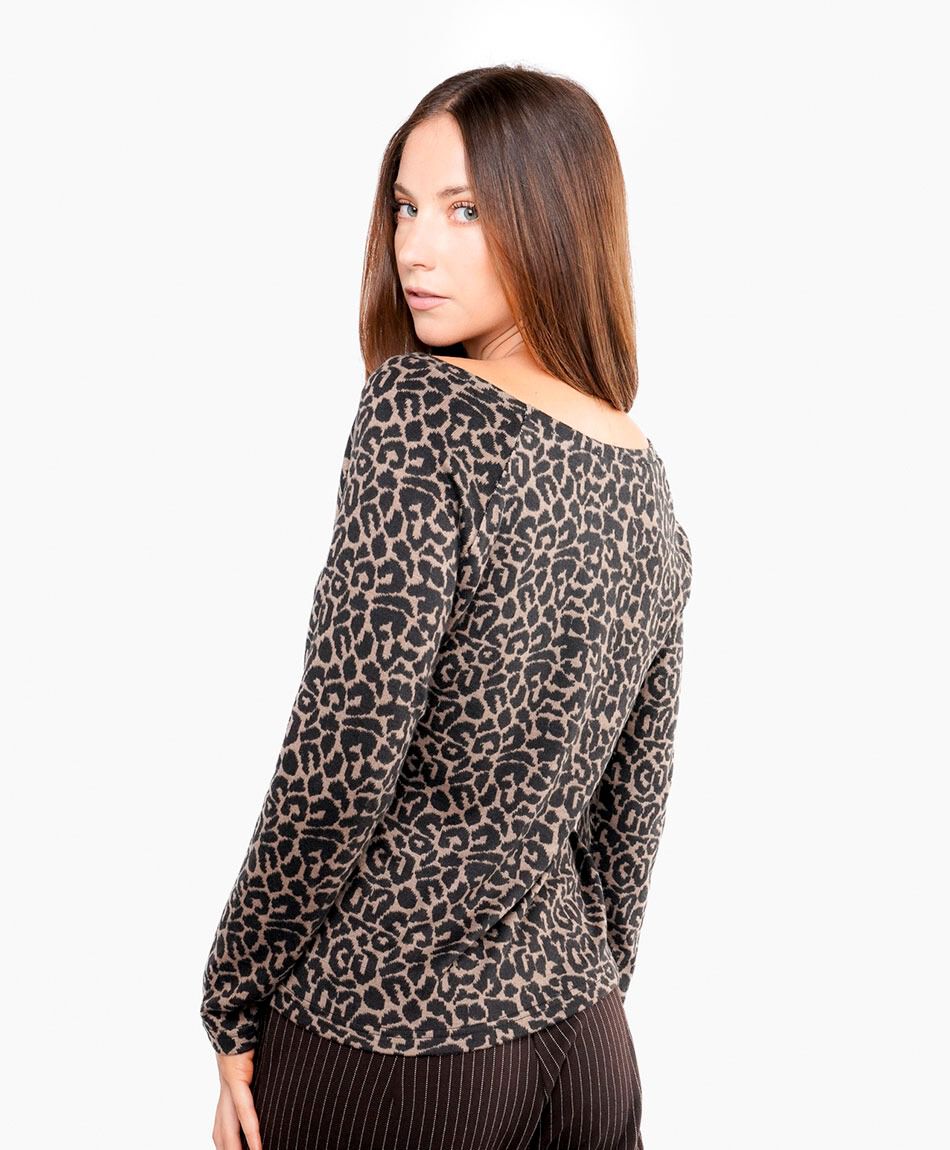 Sweater mujer animal print